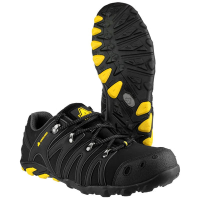 Amblers Safety Softshell Black/Yellow Trainer