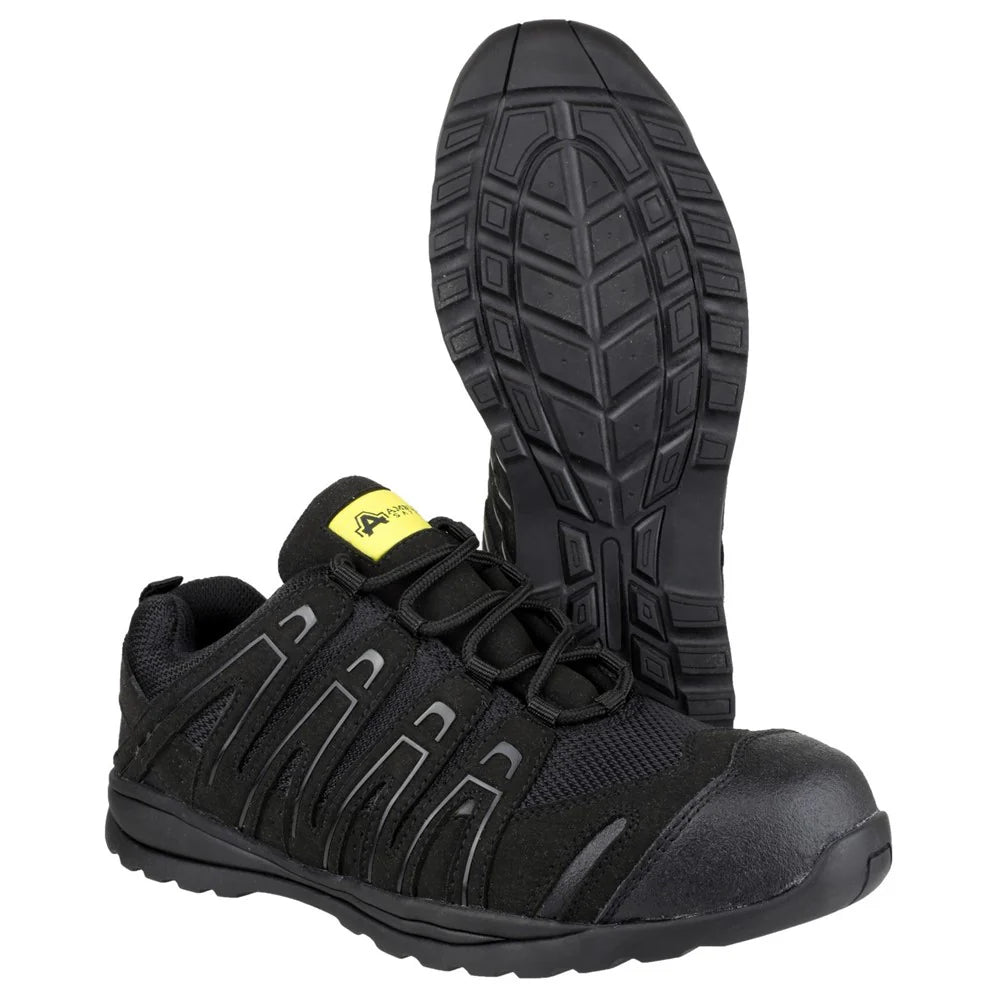 Amblers Safety S1p Adult Unisex Src Safety Trainers Black