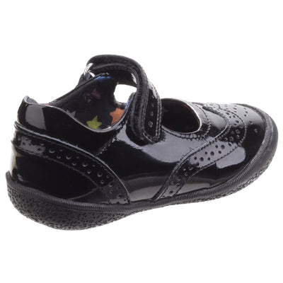 Hush Puppies Rina Patent Black School Shoes