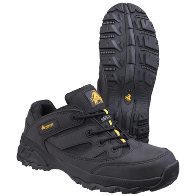 Amblers Safety Fully Composite Metal Free Black Safety Trainer