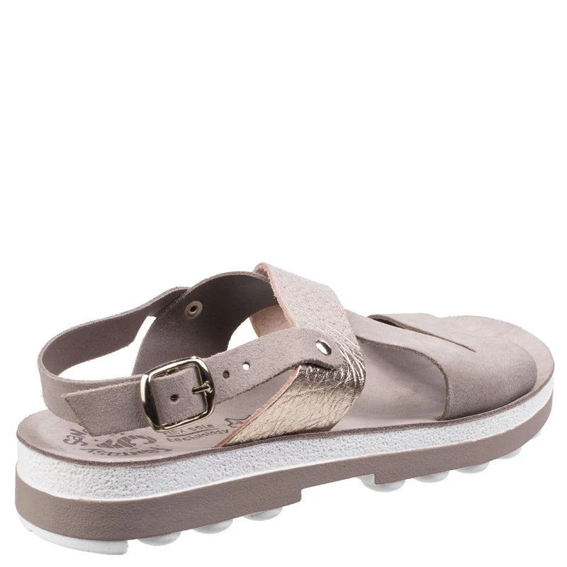 Fantasy Ladies Buckle Up Leather Stylish Sandal