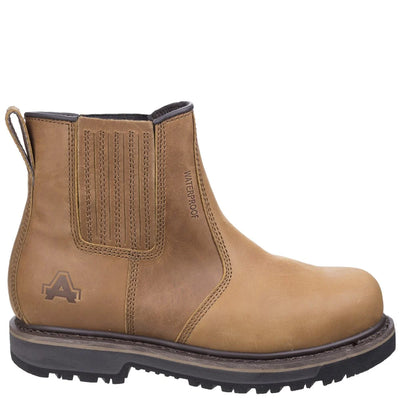 Amblers Safety Worton Goodyear Welted Dealer Brown Boot