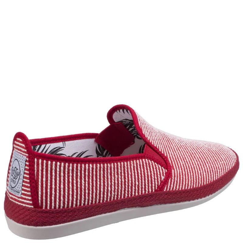 Flossy Brieva Espadrille Stripe Comfort Travel Fit Slip On Sneakers Casual