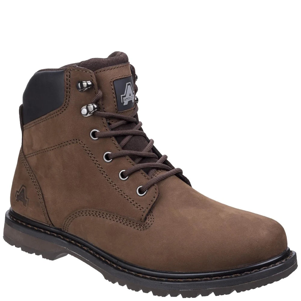 Amblers Safety Millport Lace Up Brown Boot