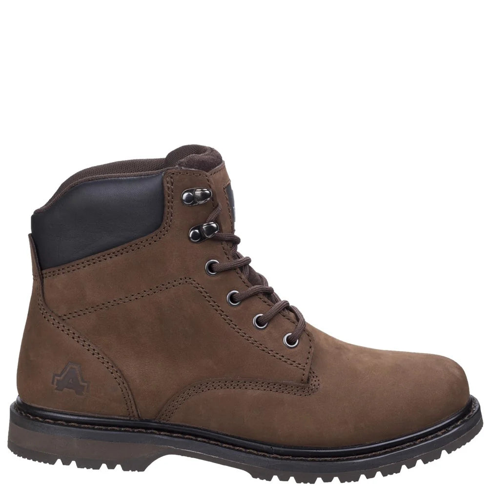 Amblers Safety Millport Lace Up Brown Boot