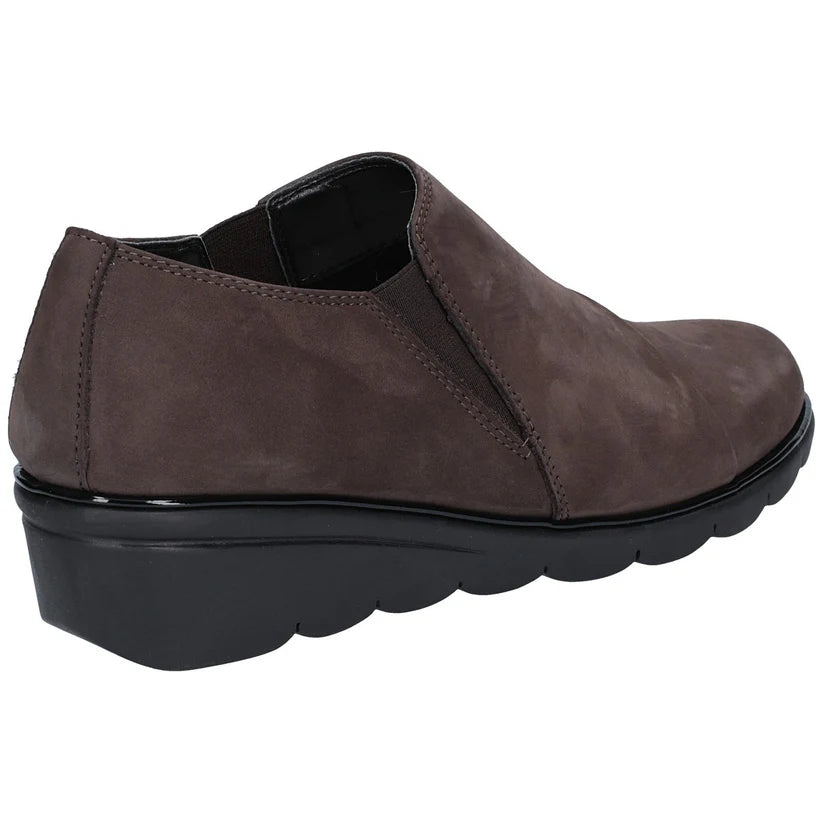 Flexx Women Boost Nubuck Wedge Heeled Slip On Shoe