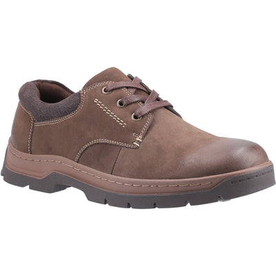 Cotswold Thickwood Mens Leather Lace Brown Shoes