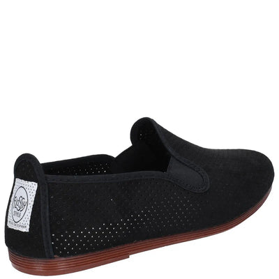 Flossy Pulga Unisex Perforated Slip On Plimsolls