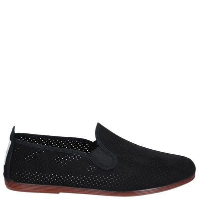 Flossy Pulga Unisex Perforated Slip On Plimsolls