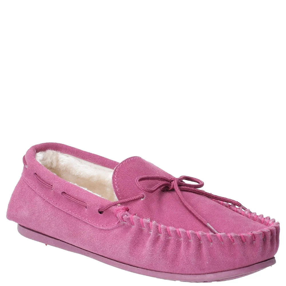 Hush Puppies Allie Rose Leather Comfort Lounge Slippers