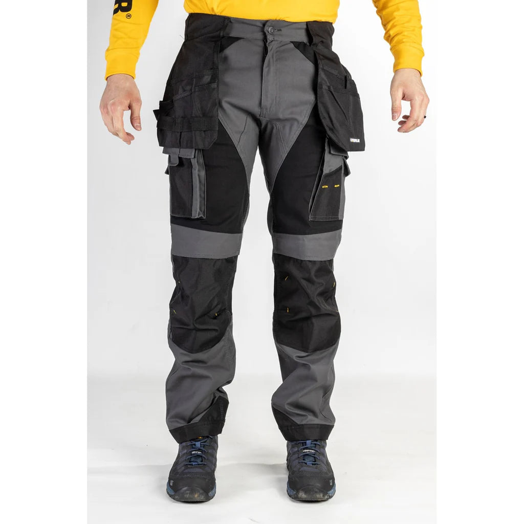 Caterpillar Advance Trademark Black/ Grey Riding Trousers