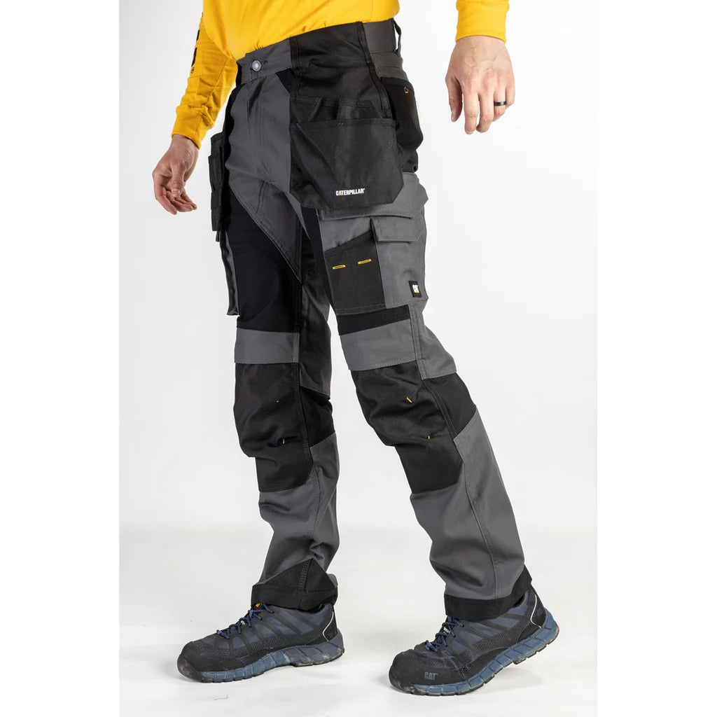 Caterpillar Advance Trademark Black/ Grey Riding Trousers