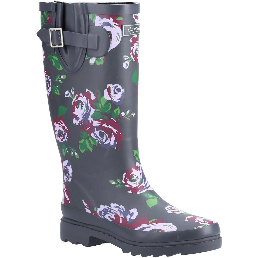 Cotswold Blossom Patterned Wellingtons Boots