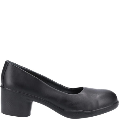 Amblers Safety Ladies Brigitte Court Ladies Black Shoe