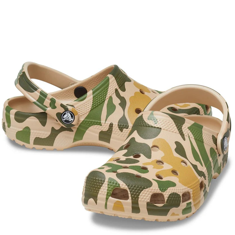 Crocs Unisex Classic Printed Clog Sandals