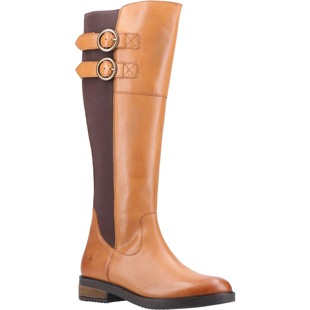 Hush Puppies Carla Calf Womens Ladies Leather Boots