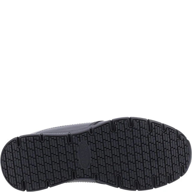 Skechers Workwear Nampa Annod Occupational Black Leather Shoe