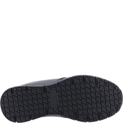 Skechers Workwear Nampa Annod Occupational Black Leather Shoe