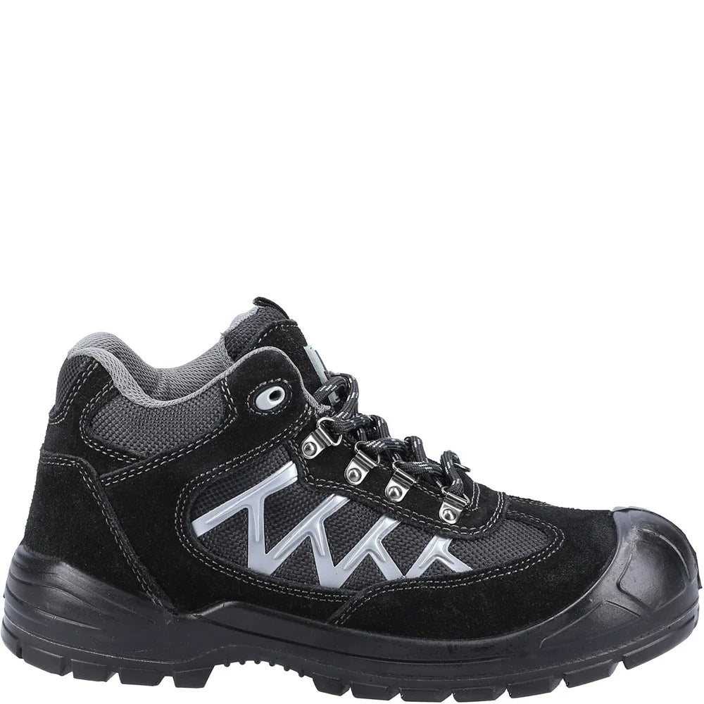 Amblers Safety Lightweight Unisex Adult Lace Up Black Boots