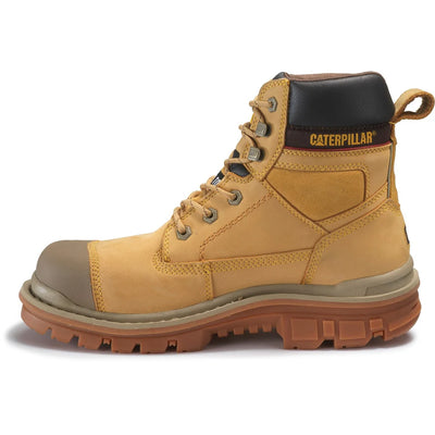 Caterpillar Men's Gravel Water Resistant Lace Up Safety Boots (Honey)