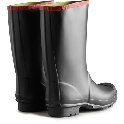 Hunter Mens Argyll Short Knee Rain Black Boots