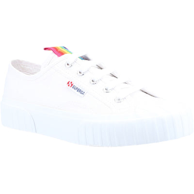 Superga Stripe Rainbow Women Lace Up Trainer