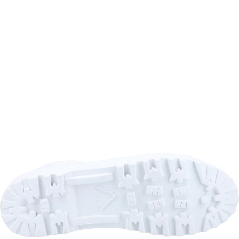Superga  Alpina Resin Eyelets Converse Pro Blaze Heel Hi Top White Boots