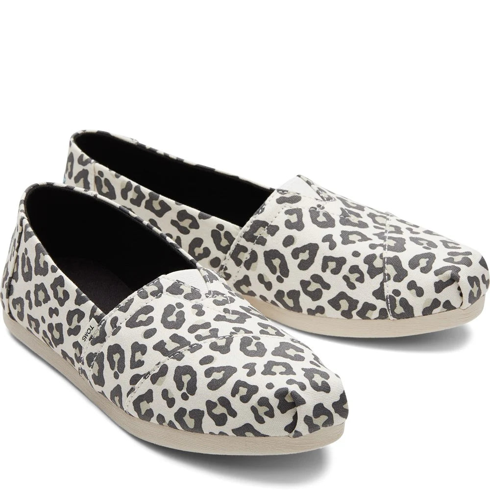 Toms Women's Classic Alpargata Snow Leopard Print Flats