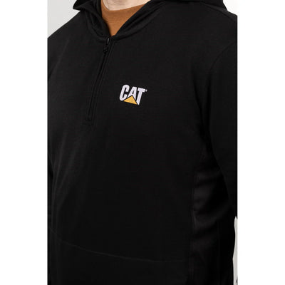 Caterpillar Coolmax Mens Polo Long Sleeve Hoodie