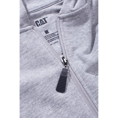 Caterpillar Loopback Full Zip Ribbon Elastic Waist Hoody