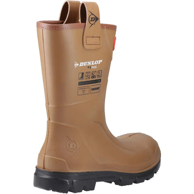 Dunlop Rigpro Purofort Lined Safety Boot - Brown Black