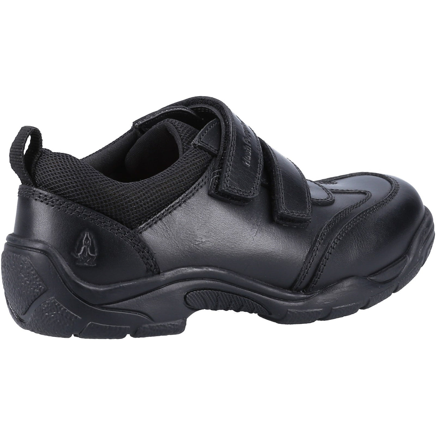 Hush Puppies Alec Black Leather Junior School Shoe