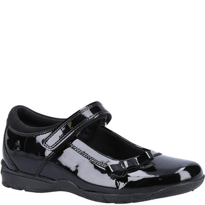 Hush Puppies Carrie Gioia Senior Black Rhiannon School Shoe