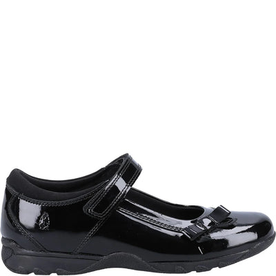 Hush Puppies Carrie Gioia Senior Black Rhiannon School Shoe