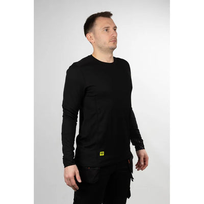 Helly Hansen Lifa Black Long-Sleeve Base Layer Crewneck