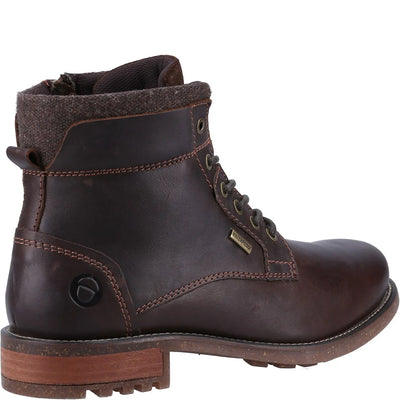 Cotswold Birdwood Waterproof  Lace-Up Work Brown Boots