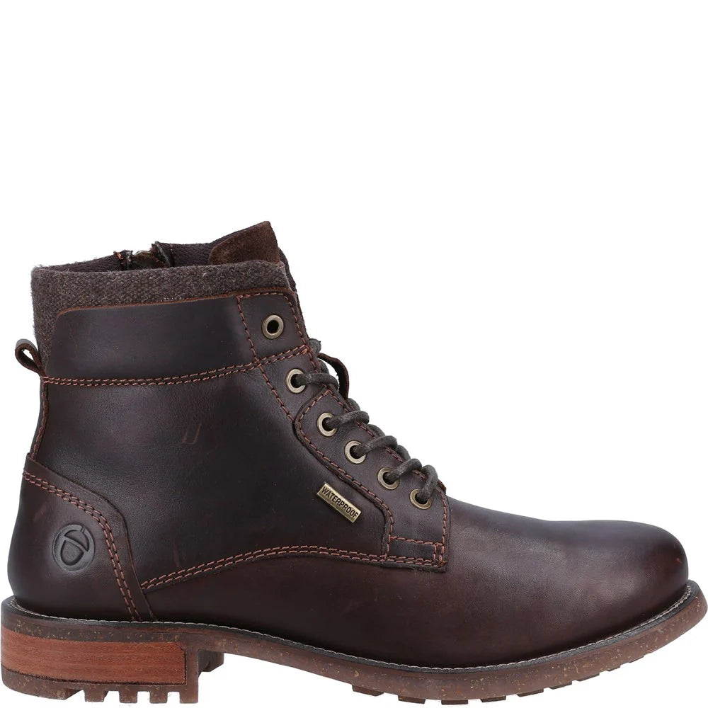 Cotswold Birdwood Waterproof  Lace-Up Work Brown Boots