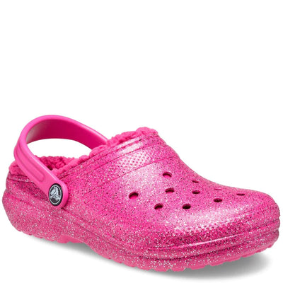 Crocs Kids' Classic Glitter Lined Clog