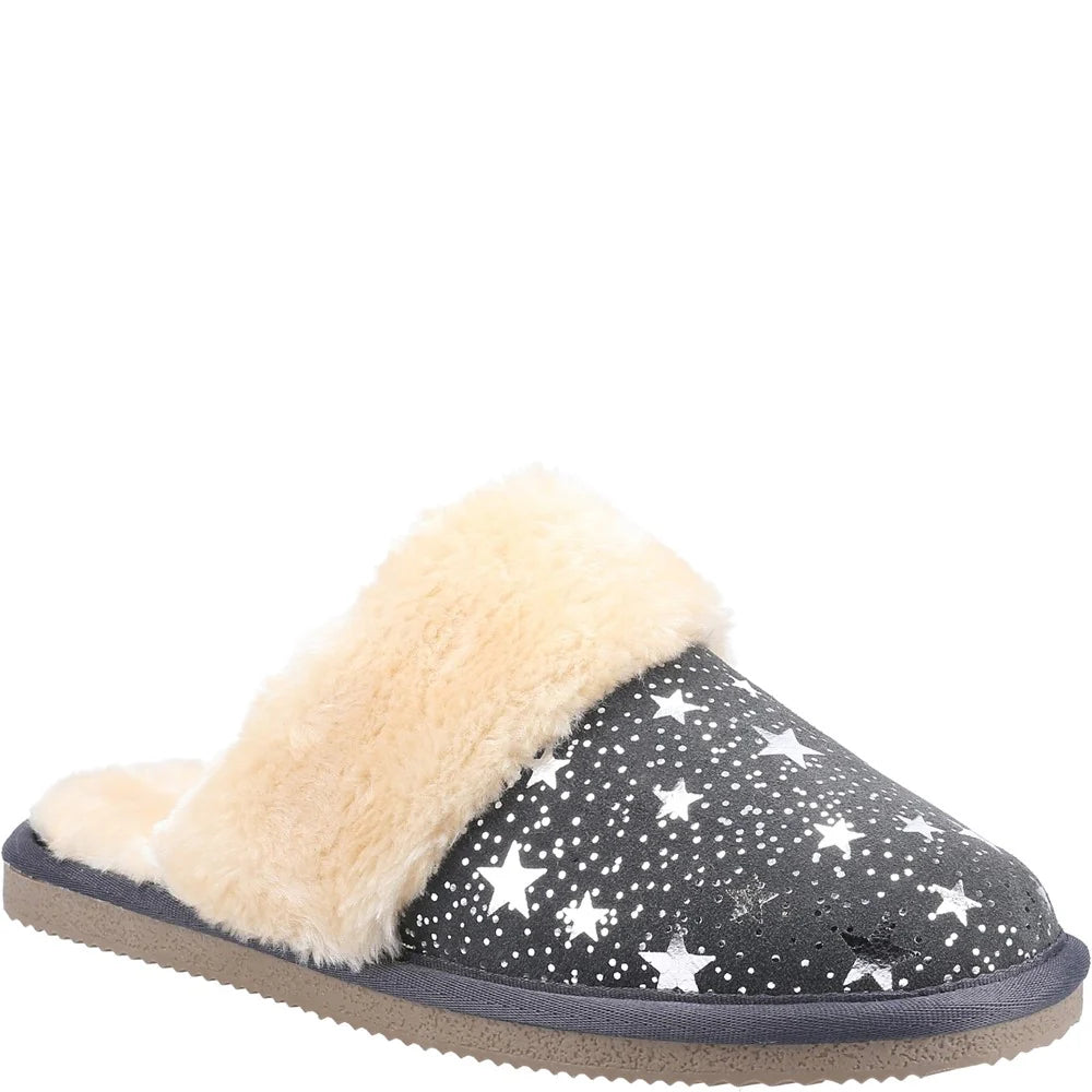 Hush Puppies Faux Fur Lined Warm Mules Slippers