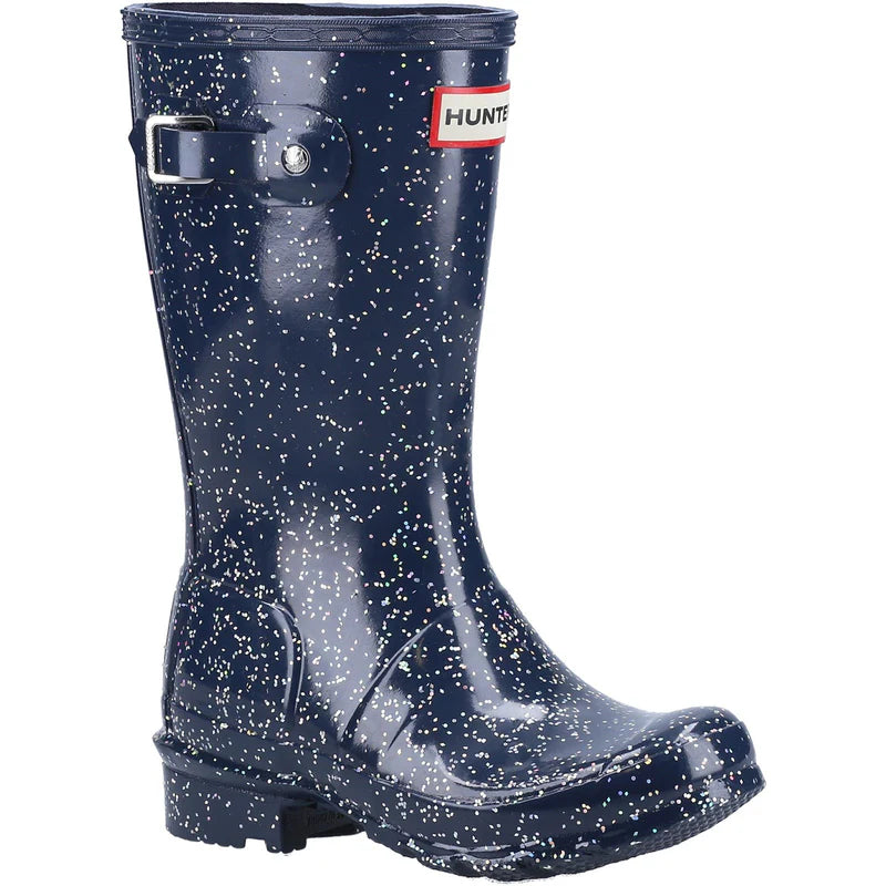 Hunter Big Kids Giant Glitter Children Wellingtons