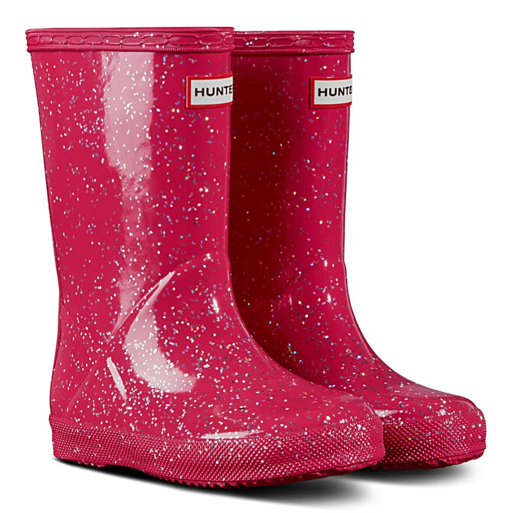 Hunter Kids First Classic Giant Glitter Rain Boots