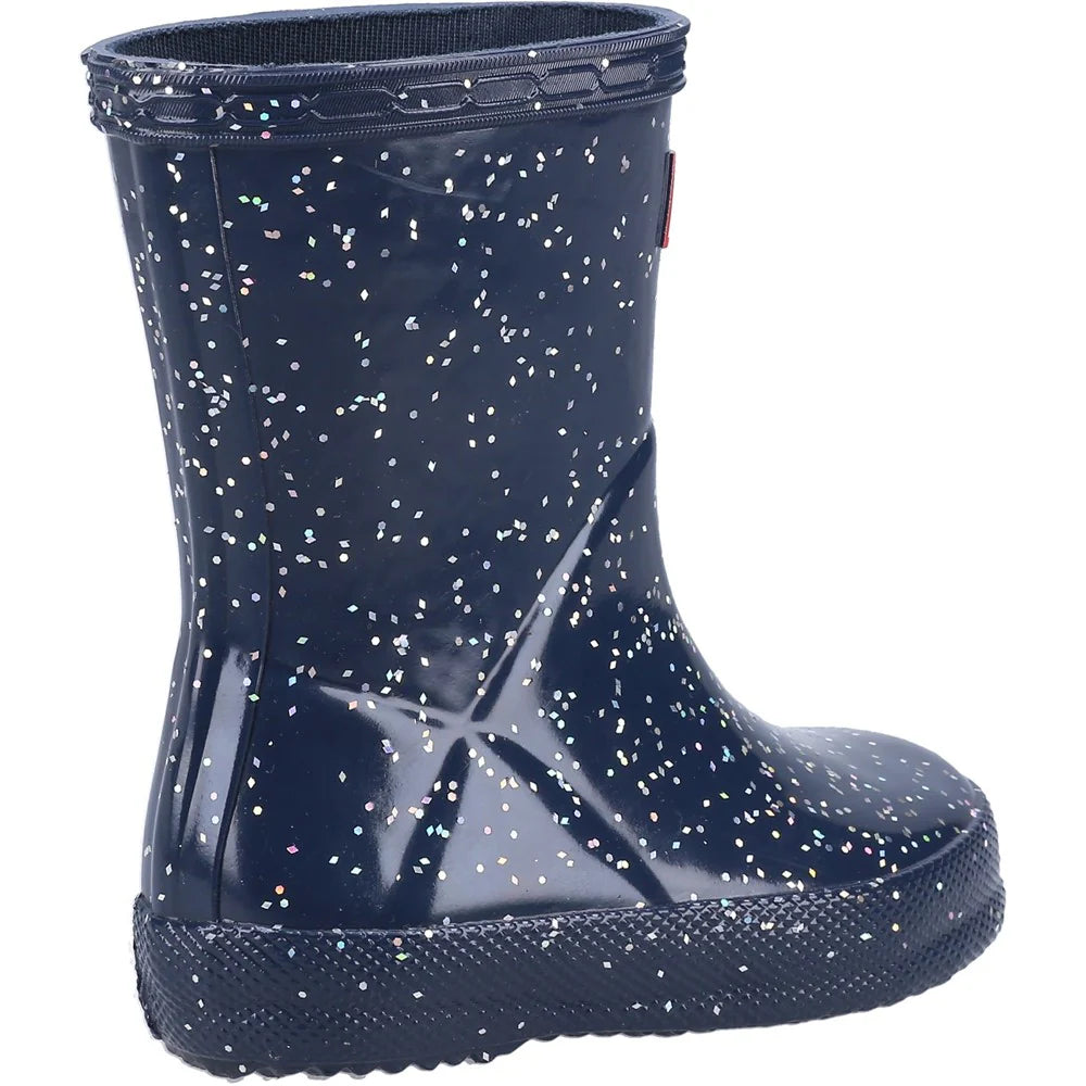 Hunter Kids First Classic Giant Glitter Rain Boots