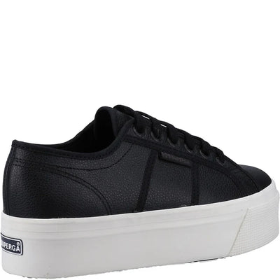 Superga Tumbled-Leather Women Sneakers Oversized Soles