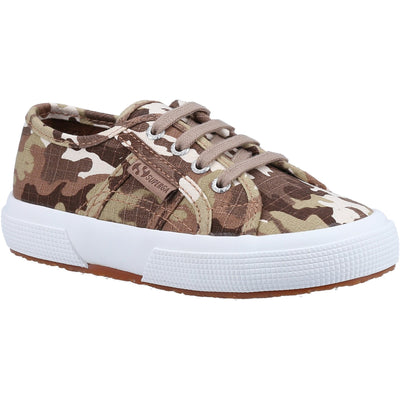 Superga Kids Camouflage Ripstop Lace Trainer