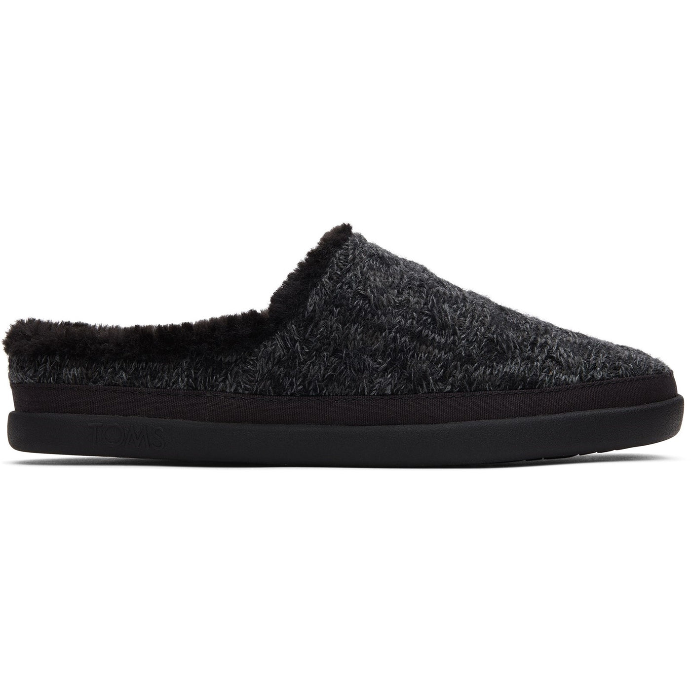 Toms Sage Chunky Black Slide Slippers