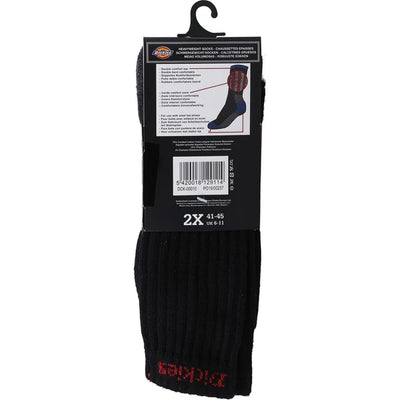 Dickies Industrial Work Reinforced Calf-Length Sock Black