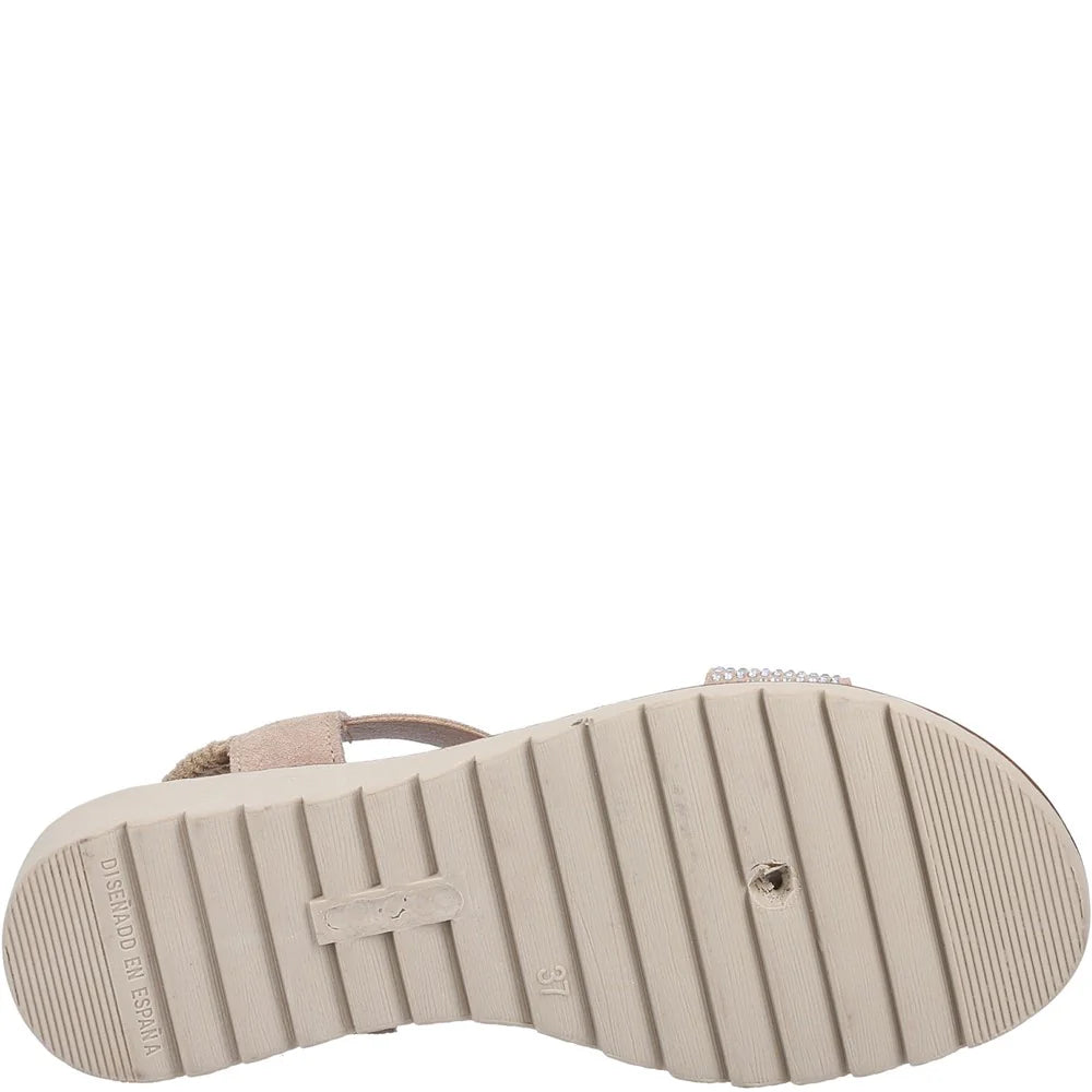 Fleet & Foster Hyacinth Women Slingback Open Toe Touch Fastening Leather Sandal