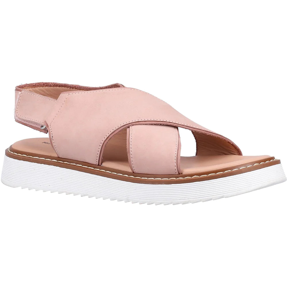 Hush Puppies Women Clarissa Cross Over Leather Sandal