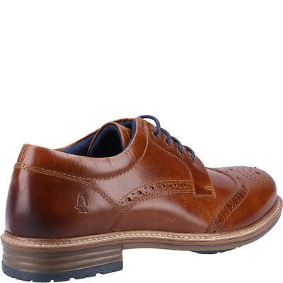 Hush Puppies Brogue Vaughn Wing Tip Men's Tan Lace Up Shoes