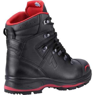 Haix Men's Trekker Pro 2.0 Black/Red Leather Waterproof Boots